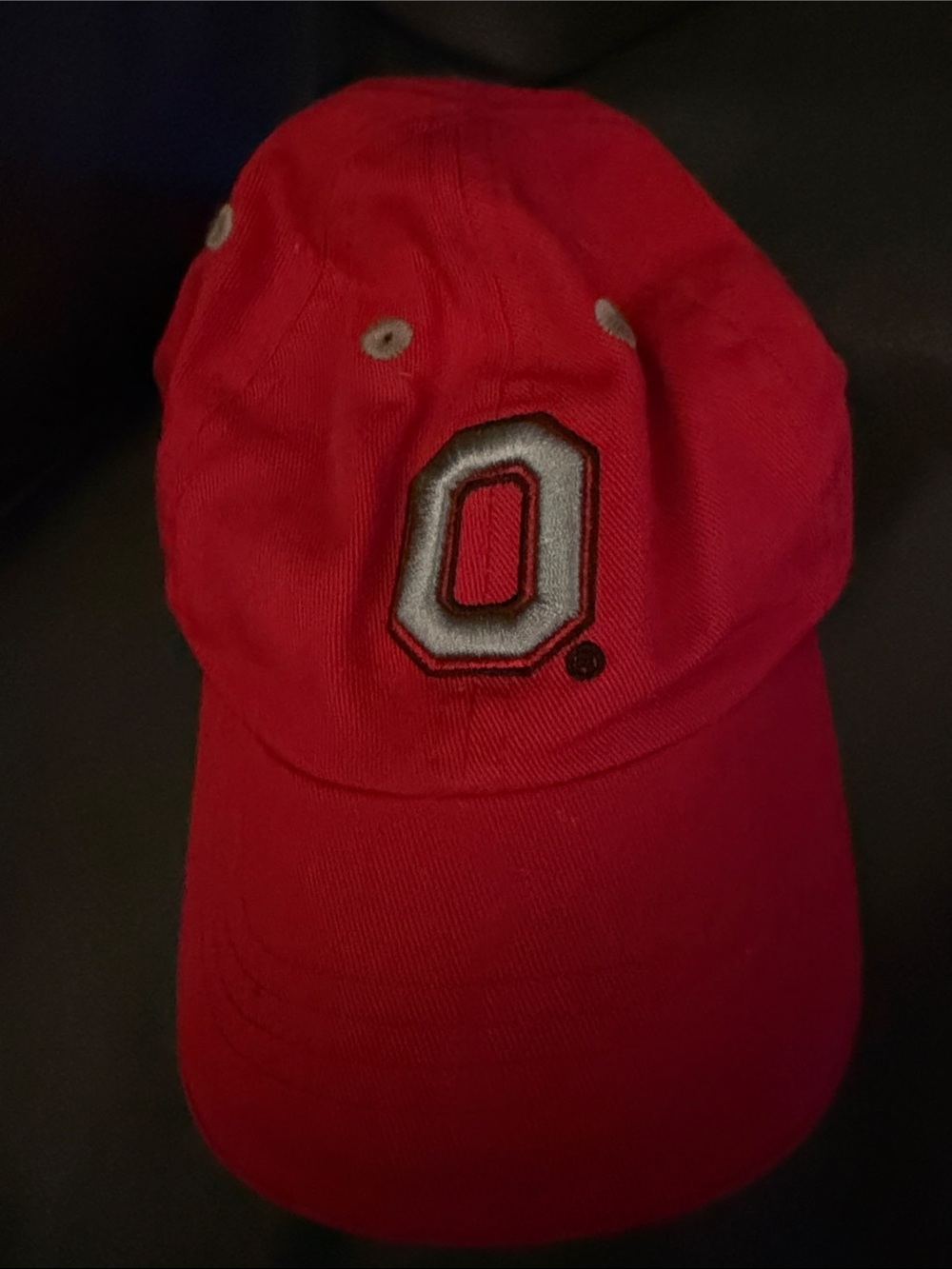 Ohio state buckeyes Red Kids Baseball Cap with Embroidered 'O'